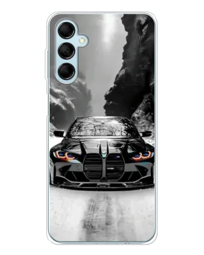 Чехол для Samsung Galaxy M16 с картинкой «BMW — акварельный дрифт» Чехол для Samsung Galaxy M16 с картинкой «BMW — акварельный дрифт»