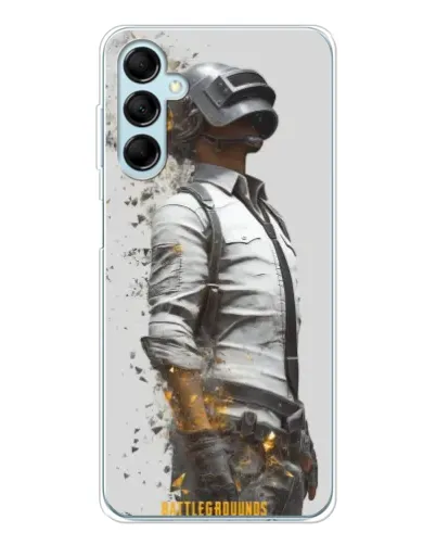 Чехол для Samsung Galaxy M16 с картинкой «PUBG — боец в пыли»