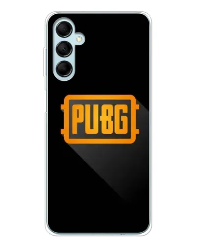 Чехол для Samsung Galaxy M16 с картинкой «PUBG — рамка лого»