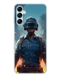 Чехол для Samsung Galaxy M16 с картинкой «PUBG — реалистичный герой»