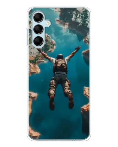 Чехол для Samsung Galaxy M16 с картинкой «PUBG — свободное падение»