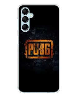 Чехол для Samsung Galaxy M16 с картинкой «PUBG — золотой логотип»