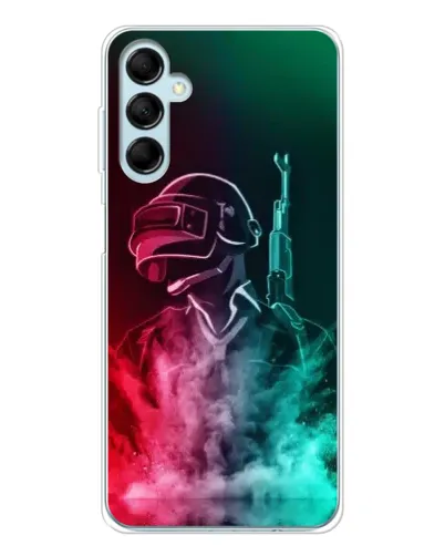 Чехол для Samsung Galaxy M16 с картинкой «PUBG — огненный воин»