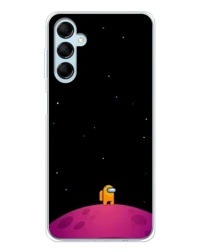 Чехол для Samsung Galaxy M16 с картинкой «Одинокий герой на планете»