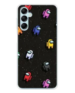 Чехол для Samsung Galaxy M16 с картинкой «Космический паттерн Among Us» Чехол для Samsung Galaxy M16 с картинкой «Космический паттерн Among Us»