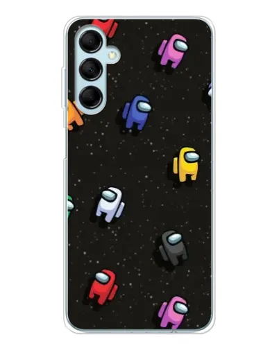 Чехол для Samsung Galaxy M16 с картинкой «Космический паттерн Among Us»