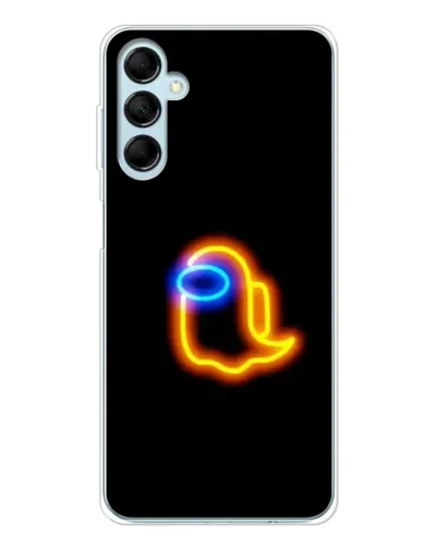 Чехол для Samsung Galaxy M16 с картинкой «Among Us неоновое сияние»