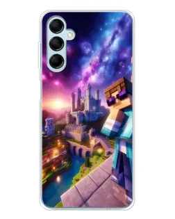 Чехол для Samsung Galaxy M16 с картинкой «Стив и космос» Чехол для Samsung Galaxy M16 с картинкой «Стив и космос»