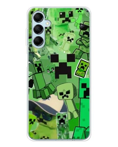 Чехол для Samsung Galaxy M16 с картинкой «Криперы Minecraft» Чехол для Samsung Galaxy M16 с картинкой «Криперы Minecraft»