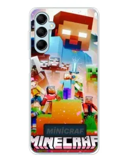 Чехол для Samsung Galaxy M16 с картинкой «Minecraft герои игры» Чехол для Samsung Galaxy M16 с картинкой «Minecraft герои игры»