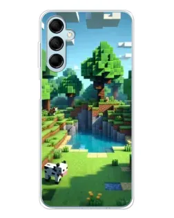 Чехол для Samsung Galaxy M16 с картинкой «Minecraft летний день»