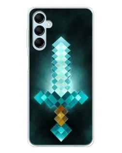 Чехол для Samsung Galaxy M16 с картинкой «Алмазный меч неон»