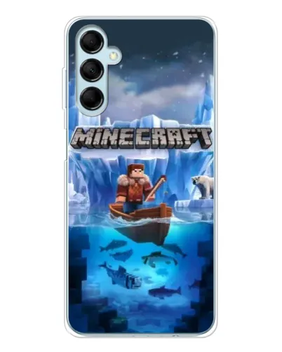 Чехол для Samsung Galaxy M16 с картинкой «Minecraft ледяной мир» Чехол для Samsung Galaxy M16 с картинкой «Minecraft ледяной мир»