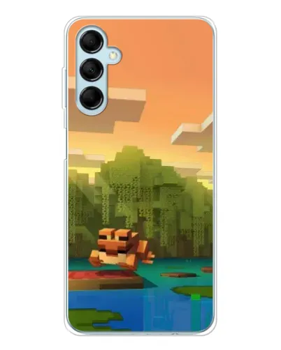 Чехол для Samsung Galaxy M16 с картинкой «Майнкрафт закат солнца» Чехол для Samsung Galaxy M16 с картинкой «Майнкрафт закат солнца»