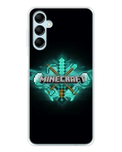 Чехол для Samsung Galaxy M16 с картинкой «Minecraft Diamond лого» Чехол для Samsung Galaxy M16 с картинкой «Minecraft Diamond лого»