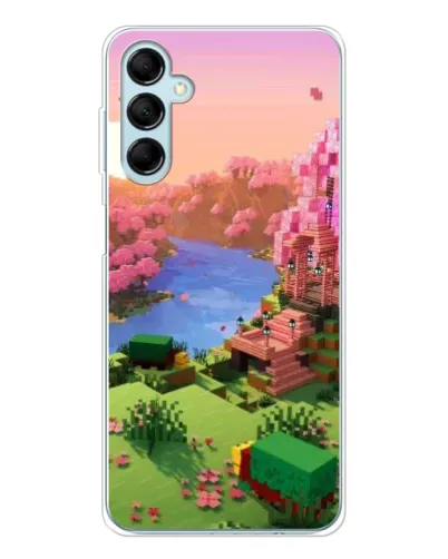 Чехол для Samsung Galaxy M16 с картинкой «Розовое дерево Minecraft» Чехол для Samsung Galaxy M16 с картинкой «Розовое дерево Minecraft»