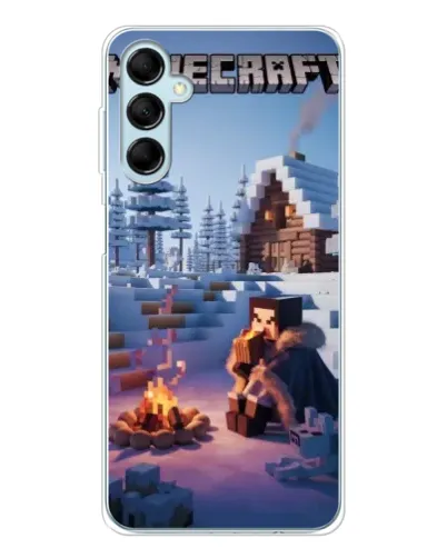 Чехол для Samsung Galaxy M16 с картинкой «Зимний Minecraft» Чехол для Samsung Galaxy M16 с картинкой «Зимний Minecraft»