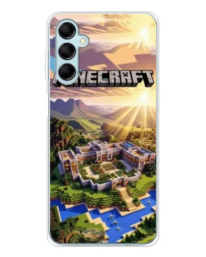Чехол для Samsung Galaxy M16 с картинкой «Minecraft панорама» Чехол для Samsung Galaxy M16 с картинкой «Minecraft панорама»