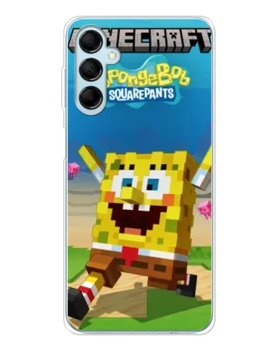 Чехол для Samsung Galaxy M16 с картинкой «Губка Боб Minecraft» Чехол для Samsung Galaxy M16 с картинкой «Губка Боб Minecraft»