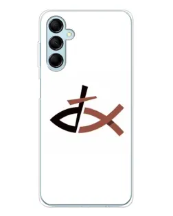 Чехол для Samsung Galaxy M16 с картинкой «Рыба и крест»