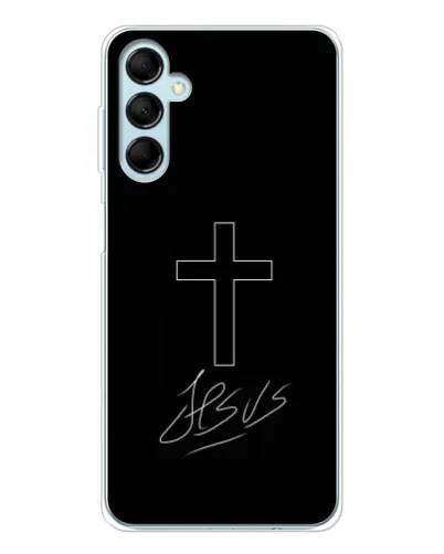 Чехол для Samsung Galaxy M16 с картинкой «Графический крест Jesus» Чехол для Samsung Galaxy M16 с картинкой «Графический крест Jesus»
