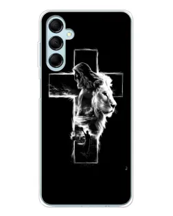 Чехол для Samsung Galaxy M16 с картинкой «Сияющий крест Jesus»