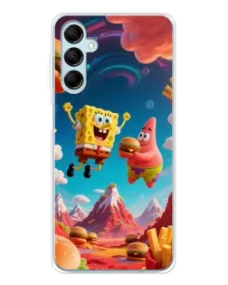 Чехол для Samsung Galaxy M16 с картинкой «Космический фастфуд»