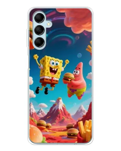 Чехол для Samsung Galaxy M16 с картинкой «Космический фастфуд»