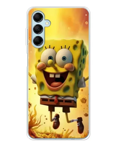 Чехол для Samsung Galaxy M16 с картинкой «Губка Боб прыгает»