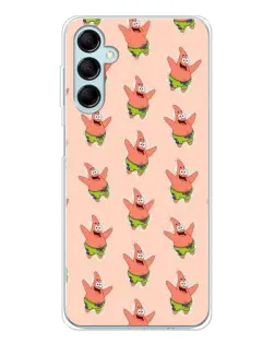 Чехол для Samsung Galaxy M16 с картинкой «Патрик Стар паттерн»