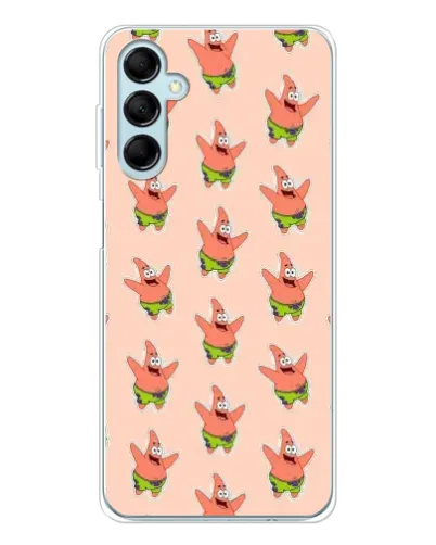 Чехол для Samsung Galaxy M16 с картинкой «Патрик Стар паттерн»