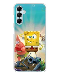 Чехол для Samsung Galaxy M16 с картинкой «Спанч Боб победитель»