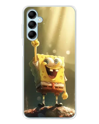 Чехол для Samsung Galaxy M16 с картинкой «Сияющий Спанч Боб»