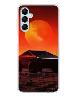 Чехол для Samsung Galaxy M16 с картинкой «Cybertruck на Марсе» Чехол для Samsung Galaxy M16 с картинкой «Cybertruck на Марсе»