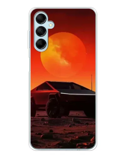 Чехол для Samsung Galaxy M16 с картинкой «Cybertruck на Марсе» Чехол для Samsung Galaxy M16 с картинкой «Cybertruck на Марсе»