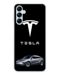 Чехол для Samsung Galaxy M16 с картинкой «Tesla Model Y»