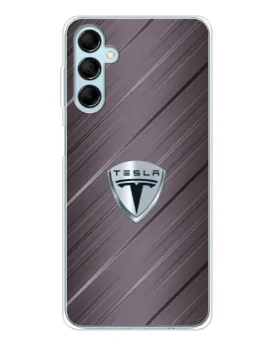 Чехол для Samsung Galaxy M16 с картинкой «Металлическая текстура Tesla» Чехол для Samsung Galaxy M16 с картинкой «Металлическая текстура Tesla»
