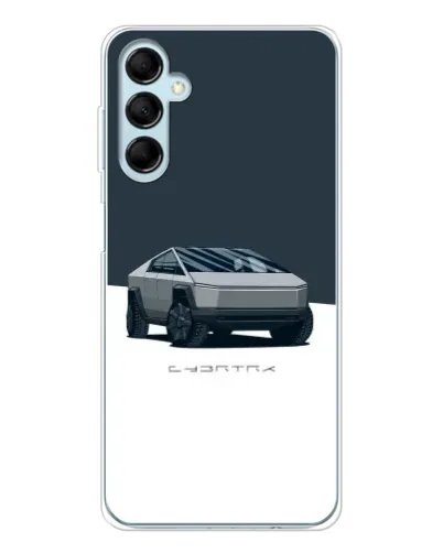 Чехол для Samsung Galaxy M16 с картинкой «Серебристый Cybertruck Tesla» Чехол для Samsung Galaxy M16 с картинкой «Серебристый Cybertruck Tesla»