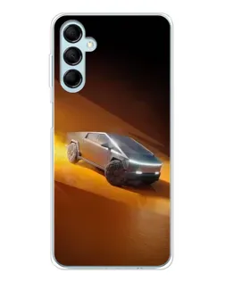 Чехол для Samsung Galaxy M16 с картинкой «Cybertruck в пустыне»