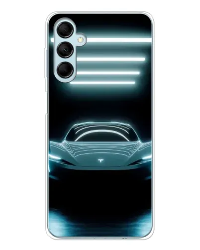 Чехол для Samsung Galaxy M16 с картинкой «Tesla в неоне» Чехол для Samsung Galaxy M16 с картинкой «Tesla в неоне»