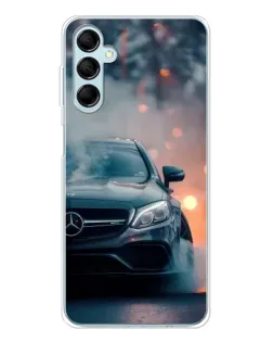 Чехол для Samsung Galaxy M16 с картинкой «Mercedes — ночной город» Чехол для Samsung Galaxy M16 с картинкой «Mercedes — ночной город»