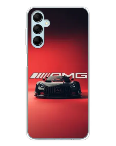 Чехол для Samsung Galaxy M16 с картинкой «Mercedes AMG — красная линия»