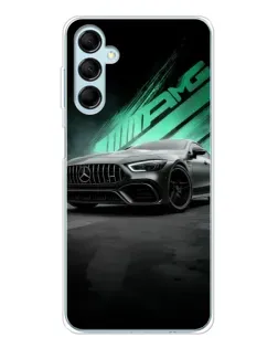 Чехол для Samsung Galaxy M16 с картинкой «Темный Mercedes AMG»