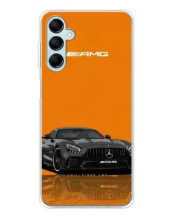 Чехол для Samsung Galaxy M16 с картинкой «Оранжевый Mercedes AMG»