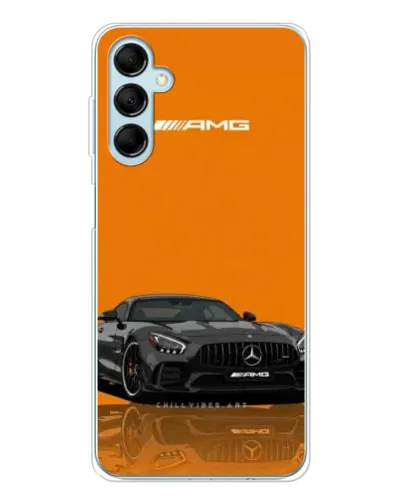 Чехол для Samsung Galaxy M16 с картинкой «Оранжевый Mercedes AMG»