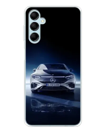 Чехол для Samsung Galaxy M16 с картинкой «Ночной Mercedes EQ»