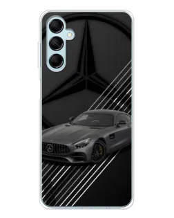 Чехол для Samsung Galaxy M16 с картинкой «Mercedes AMG — графика»