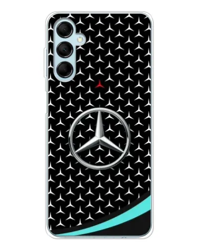 Чехол для Samsung Galaxy M16 с картинкой «Mercedes — бирюзовый акцент»