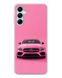 Чехол для Samsung Galaxy M16 с картинкой «Розовый Mercedes AMG»