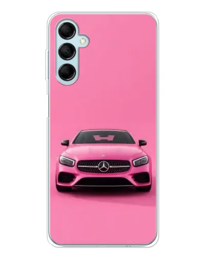 Чехол для Samsung Galaxy M16 с картинкой «Розовый Mercedes AMG»